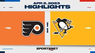 NHL Highlights | Flyers vs. Penguins - April 2, 2023