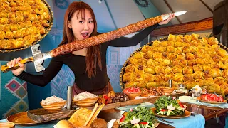 Uzbekistan's Street Food Kebab Sword!! Must Try Cuisine if You Want to Know What Heaven Tastes Like