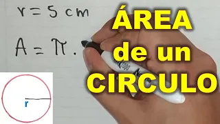 Como sacar el AREA de un CIRCULO 🟡 (método con diámetro o con radio)