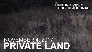 Private Land: November 4 - Big 10 Pointer Working a Scrape | The Hunting Public