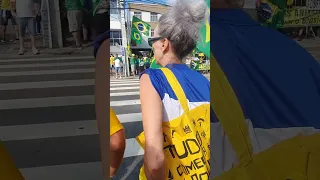 Manifestação em Florianópolis em frente ao 63 BI. 11 de dezembro 2022.