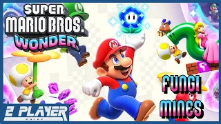 Let's Play Super Mario Bros Wonder - Fungi Mines | 2 Player Co-Op