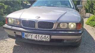 V12 z LPG na daily - BMW 7er e38 750 cudowny dźwięk odpalania i wyjątkowa kultura pracy Przysucha