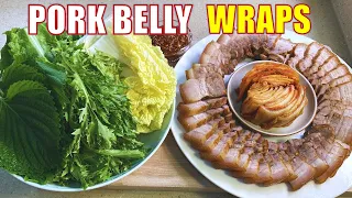 How to Make DELICIOUS Pork Belly Wraps (Bossam)! | 보쌈레시피😊💛