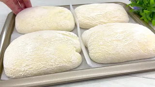 Liquid dough in 1 hour❗ Italian bread❗ No kneading, quick and easy