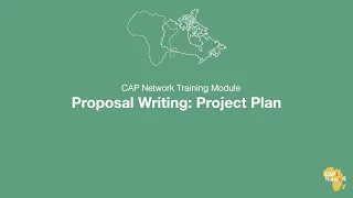 Proposal Writing Key Component 2/2: Project Plan