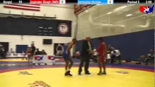 2012 Kiki Cup 55: Joginder Singh (IND) (INTL) vs. Jermaine Hodge (USA #3)