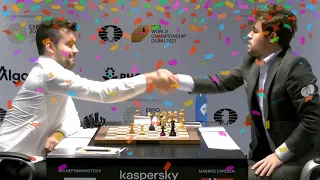 MAGNUS CARLSEN IS WORLD CHESS CHAMPION!