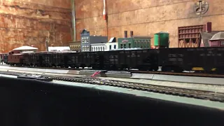 HO Berkshire Doubleheader PM 1222 & NKP 765 on the Two Track Layout