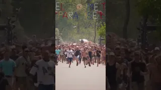 When the door opens at Ozora Festival, Hungary