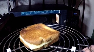 Crunchy Microwave Grilled Cheese Sandwich