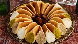Atayef – Arabische Pfannkuchen mit leckerer Puddingfüllung - Qatayef recipe - Ashta
