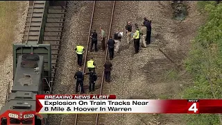 Explosion on Train Tracks near 8 mile & Hoover in Warren