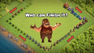 Level 1 Longest Defense Formation Challenge! - Clash of Clans