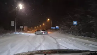 OPEL OMEGA зимний дрифт / FIRST WINTER DRIFT / GONE WRONG