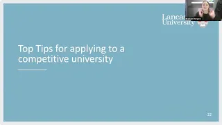 Applying for Competitive Courses with Lancaster University - Hello Future Expo