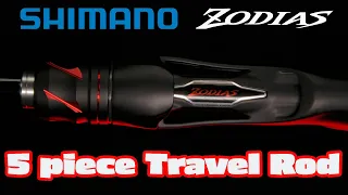 NEW TRAVEL FISHING ROD - SHIMANO ZODIAS 5 PIECE