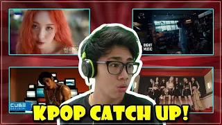 REACTING TO J-HOPE, XG, SUNMI, HUTA MVs II KPOP CATCH UP!