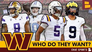 MAJOR Commanders Draft Rumors: Washington Having 4 QBs Visit AT THE SAME TIME! Who Do They Want?