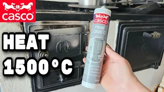 CASCO Heat 1500°C TULENKESTÄVÄ TIIVISTESMASSA / Heat resistant sealant for Stove