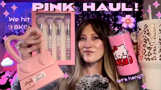 ASMR | TJ Maxx & Home Goods Pink Aesthetic Haul! 🌸🛒♡ Hello Kitty, Barbie, +more!