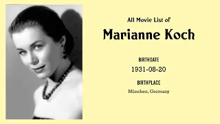 Marianne Koch Movies list Marianne Koch| Filmography of Marianne Koch