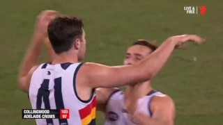 Mitch McGovern Kicks A Goal After The Siren To Draw