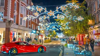 London Christmas Lights 2023 ✨ Marylebone Village, Regent Street & Oxford Street 🎄 4K HDR