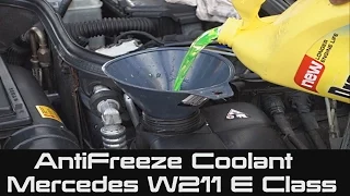 How to change Antifreeze | Engine Coolant for Mercedes E Class | W211