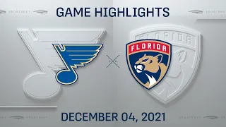 NHL Highlights | Blues vs. Panthers - Dec. 4, 2021