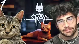 Hasanabi plays Stray on Stream - Wanders the city [Stray Part 1]