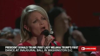 Дональд Трамп с Меланьей танцуют на балу Liberty