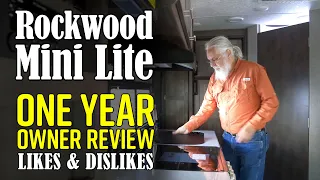 ROCKWOOD MINI LITE ONE YEAR OWNER REVIEW! Likes & Dislikes #FlagstaffMicroLite #RockwoodMiniLite