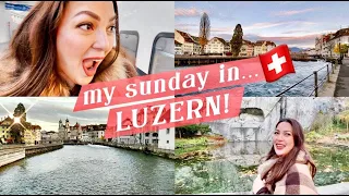 MY RELAXING SUNDAY IN LUZERN Switzerland (Lion of Luzern, Chapel Bridge, Lake Luzern)| KC CONCEPCION