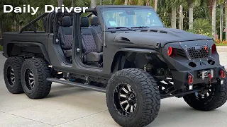 Crazy 6x6 Jeep Gladiator, Movie Car Auction, EV Speed Record - Daily Driver