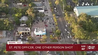 St. Pete officer, one other person shot