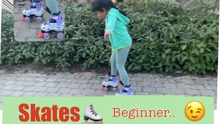 Skates | Beginner | Roller skates | learning Roller Skates by kid | first time Skating