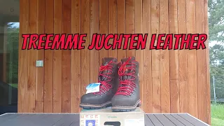 TREEMME 9-1108 chainsaw boots Gallo Juchten leather - unboxing.