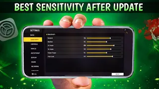 New Sensitivity Setting [ After Update ] 😈 Best Sensitivity After Update in Free Fire "