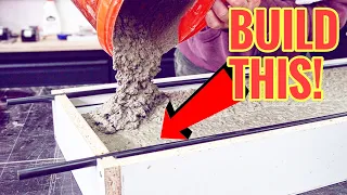 How to build concrete wall copings yourself and save a lot of money!