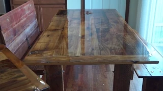 How to Build a Barn Wood Dining Table and Bench