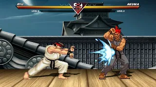 RYU vs AKUMA - Highest Level Incredible Epic Fight!