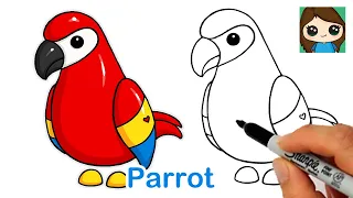 How to Draw a Parrot 🦜Roblox Adopt Me Pet