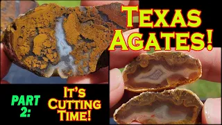 Texas Banded Agates and Petrified Wood - PART 2: Cutting Time!