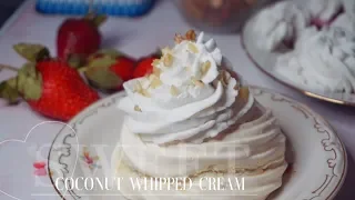 Взбитый крем из кокосового молока | Веганский кокосовый крем | Vegan cream | Juli_FoodBasics