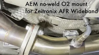 AEM No-Weld O2 sensor mount for Zeitronix Air Fuel Ratio Wideband