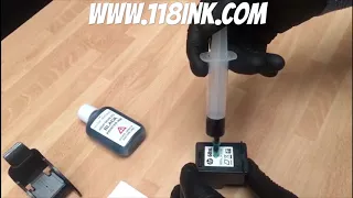 How to Refill a black ink cartridge hp 60 60xl 61 62 63 64 65 65xl 302 303 304 304xl 305 662 680 307