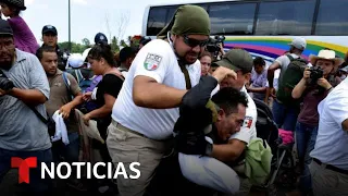 Captan maltrato a migrantes en la frontera sur de México | Noticias Telemundo