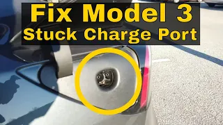 Tesla Model 3 Manual Charge Port Release – Remove a frozen or stuck charging cable
