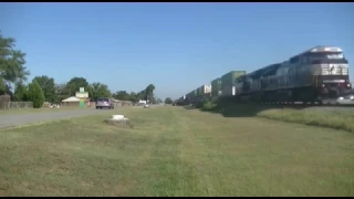 Norfolk Southern 295 screams through Warner Robins with NS 8500 leading